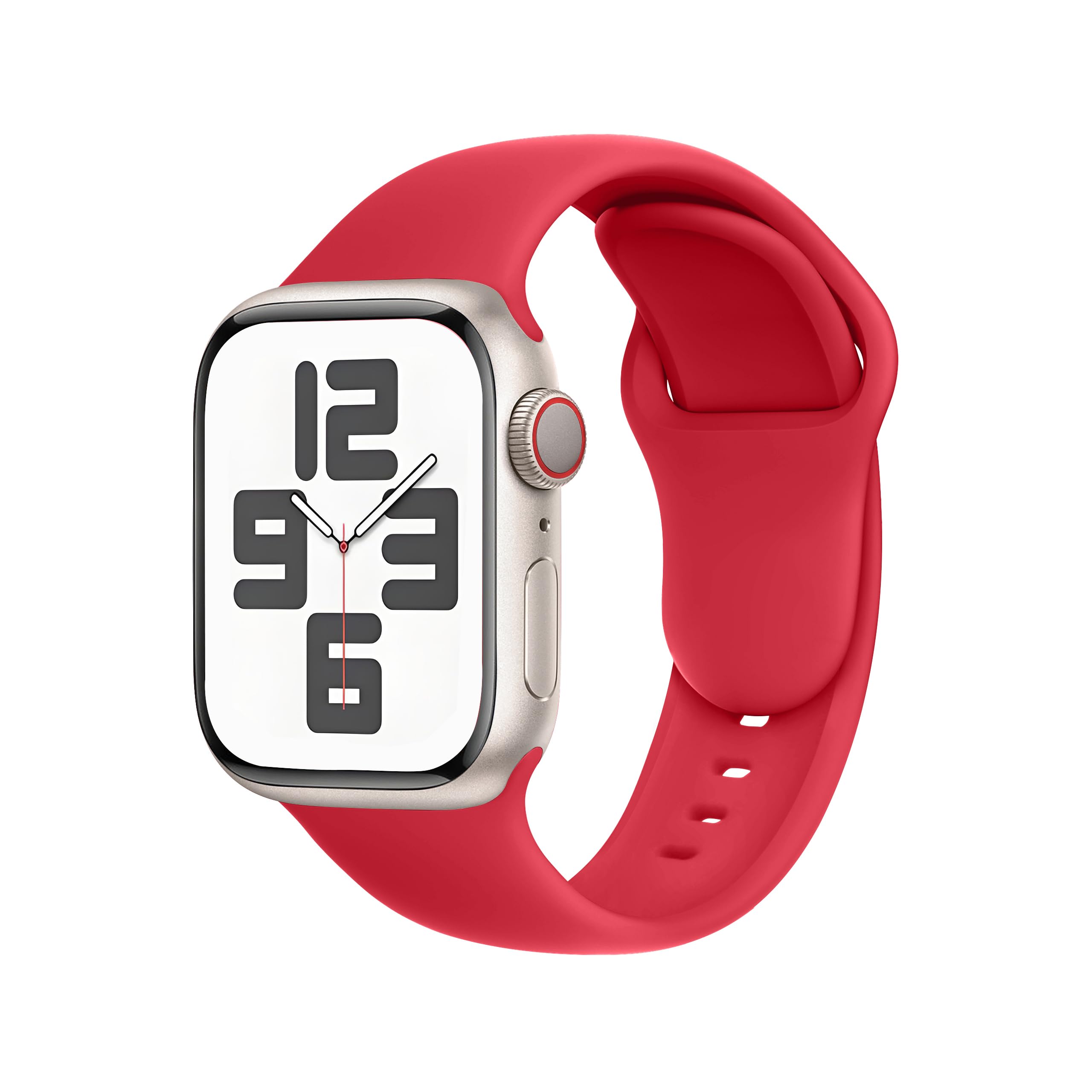 C1 for Apple Watch Strap Ultra 2/Ultra/Series11 10 9 8 7 6 5 4 3/SE (38/40/41/42/44/45/46/49mm) - Sport | Secure Fit, Unisex, Compatible with All Models,Red Christmas