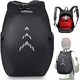 SKYJDM Motorcycle Backpack for Men - Large Capacity Waterproof Helmet Backpack for Men with Laptop Pocket, Large