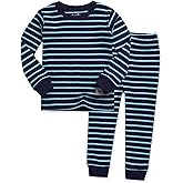 VAENAIT BABY 12M-12Y Kids Boys Girls Unisex Toddler Colorful Stripe/Simple Holiday Sleepwear Pajama 2pcs Set