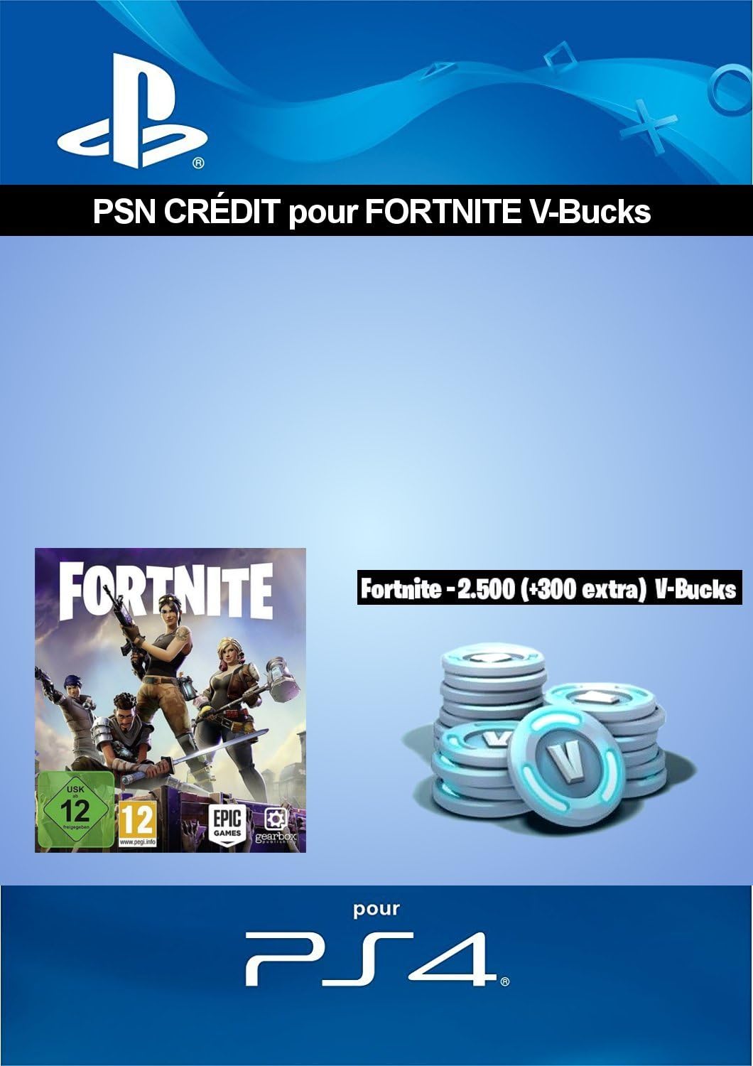 playstation fortnite код в баксы