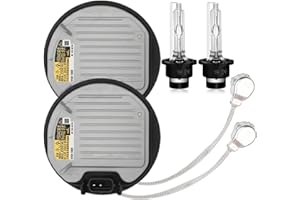 BULIAZY 2 Packs 81107-75020 HID Headlight Ballast w/Igniter & D4S Bulb for Lexus GS350 GS450h IS250 IS300 IS350 LS460 LX570 RX350 RX450h for Toyota Camry Sienna Xenon Headlight Ballast Module Control Unit