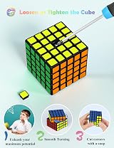 ROXENDA 5x5 Speed Cube Original Durable Stickered Colorful Puzzle view 6