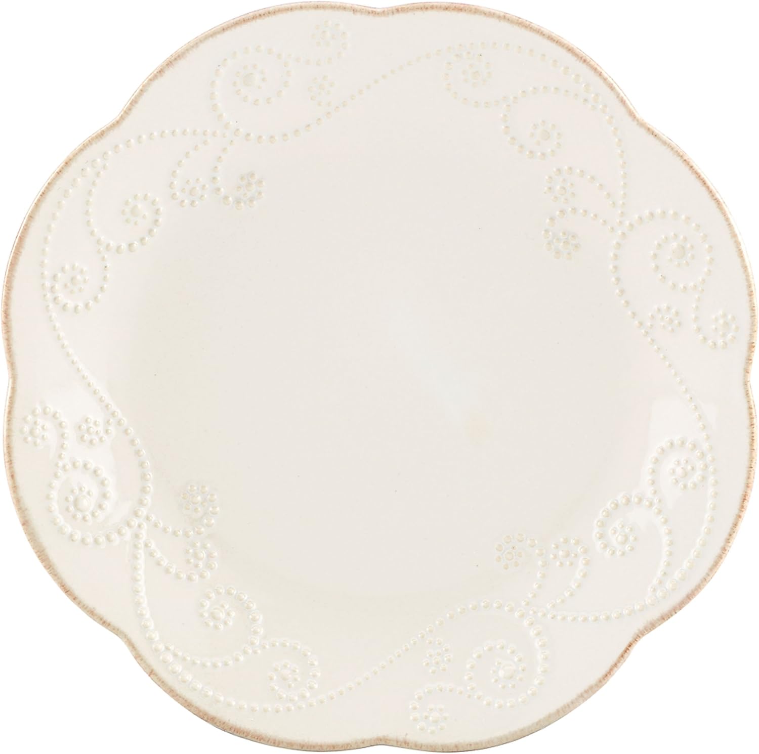 Lenox French Perle Dessert Plates, White, Set of 4 - 822948