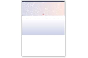 DocuGard Blue/Red Premier Prismatic Top High Security Check Paper - Laser/Inkjet Printer Compatible - 13 Security Features - 500 Blank Business Checks (04532)