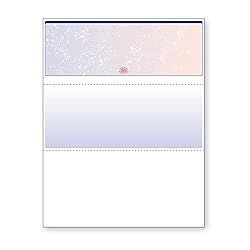 DocuGard Blue/Red Prismatic Top Check, 8.5 x 11