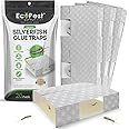 Silverfish Trap — 20 Pack | Sticky Indoor Glue Trap for Silverfish, Firebrat, and Other Bugs and Crawling Insects | Adhesive Silverfish Killer Paks, Monitor, and Detector with Natural Bait Attractant