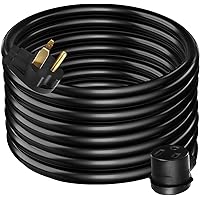 VEVOR Welder Extension Cord, 30 Amp 50 ft, Extension Cord for Portable Welders, NEMA 6-50P, 10/3 AWG, 250V, 7500W Heavy Duty
