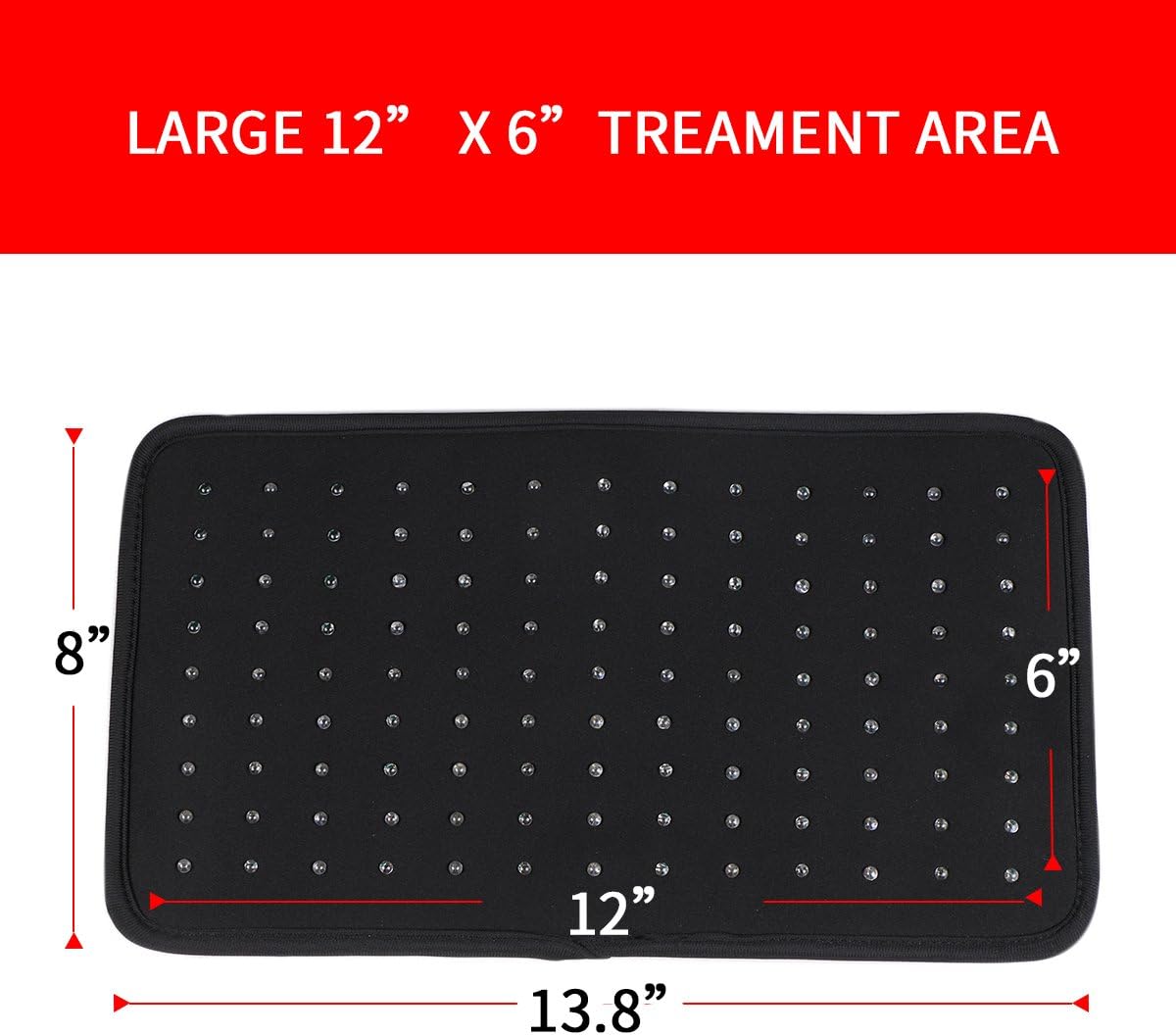 Red Light Near Infrared Therapy Led Benefits Back Pain Reliever Home Use Wearable Wrap Deep Penetrating Heals Lighting Pad Relief for Arthritis Feet Joints Muscle Knee Elbow Inflammation Nerve Damage: Health & Personal Care