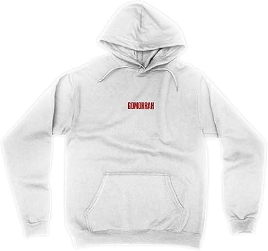 white hoodie with logo