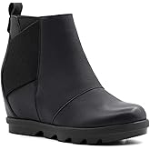 Athlefit Women's Wedge Boots Comfortable Ankle Wedge Booties