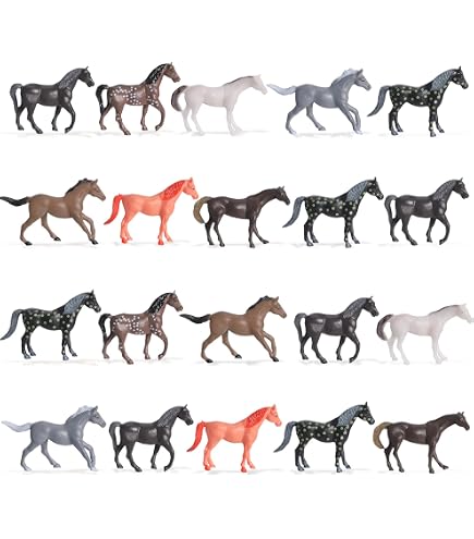 Terra by Battat Juego de 6 figuras realistas de caballos - Juguetes de animales de plástico de 6 pulgadas con caballos árabes, Clydesdale, caballos de pintura, juguetes educativos de granja para Terra by Battat Juego de 6 figuras realistas de caballos - Juguetes de animales de plástico de 6 pulgadas con caballos árabes, Clydesdale, caballos de pintura, juguetes educativos de granja para