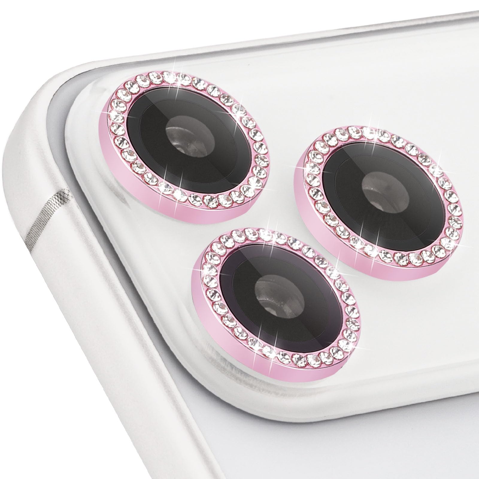 Photo 1 of Zevytop Camera Lens Protector for iPhone 17 Pro/17 Pro Max, Individual Tempered Glass Camera Protector with Installation Tray Fit for iPhone 17 Pro/17 Pro Max Diamond Pink