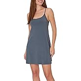 Hanes womens Originals Sleep Dress, Comfywear Supersoft Sleep Slip Dress With Built-in Shelf Bra