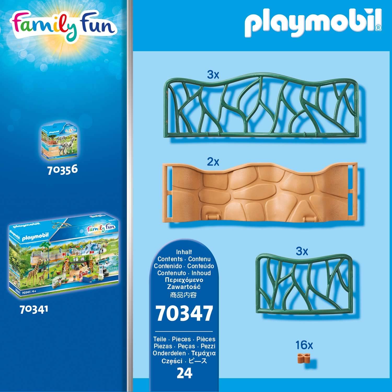 Playmobil 70347 Family Fun Zoo Enclosure 4+, Fun Imaginative Role-Play, PlaySets Suitable for Children Ages 4+ - Image 4