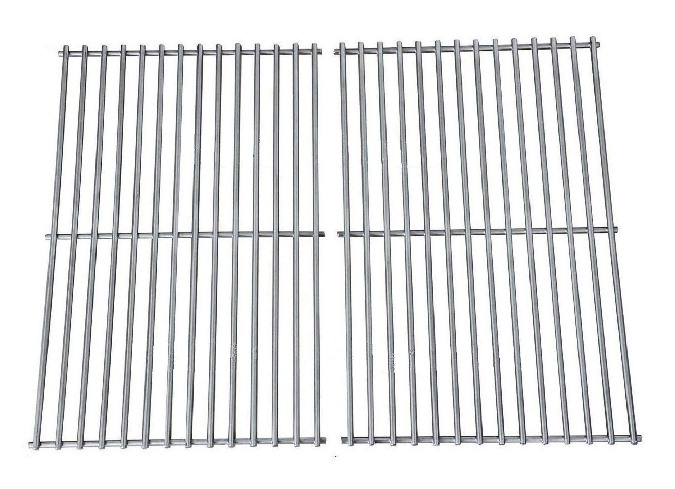 Hongso SCF3S2 BBQ Stainless Steel Wire Cooking Grid Replacement for Select Gas Grill Models by Jenn-Air, Nexgrill and Others, Set of 2