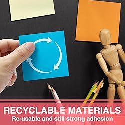 Sticky Notes Pads, 600 Sheets, 3x3 Inches, It is