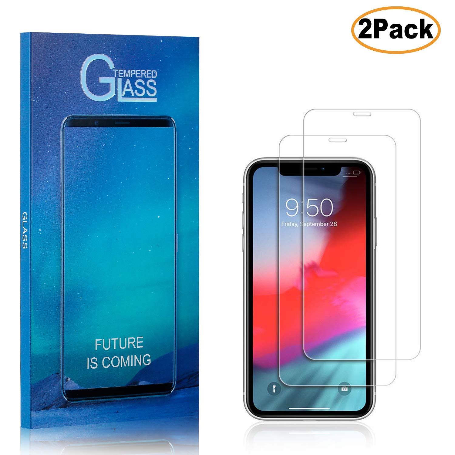Bubble Free 1 Pack 9H Hardness Anti Fingerprint Screen Protector Film for Apple iPhone XR