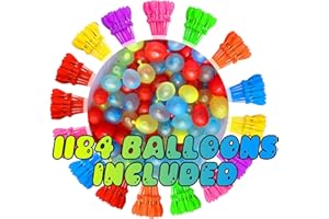 TINY BALIER Water Balloons With 1184 balloon Easy Quick Start Splash Party with Kids and Adults Water Bomb b46