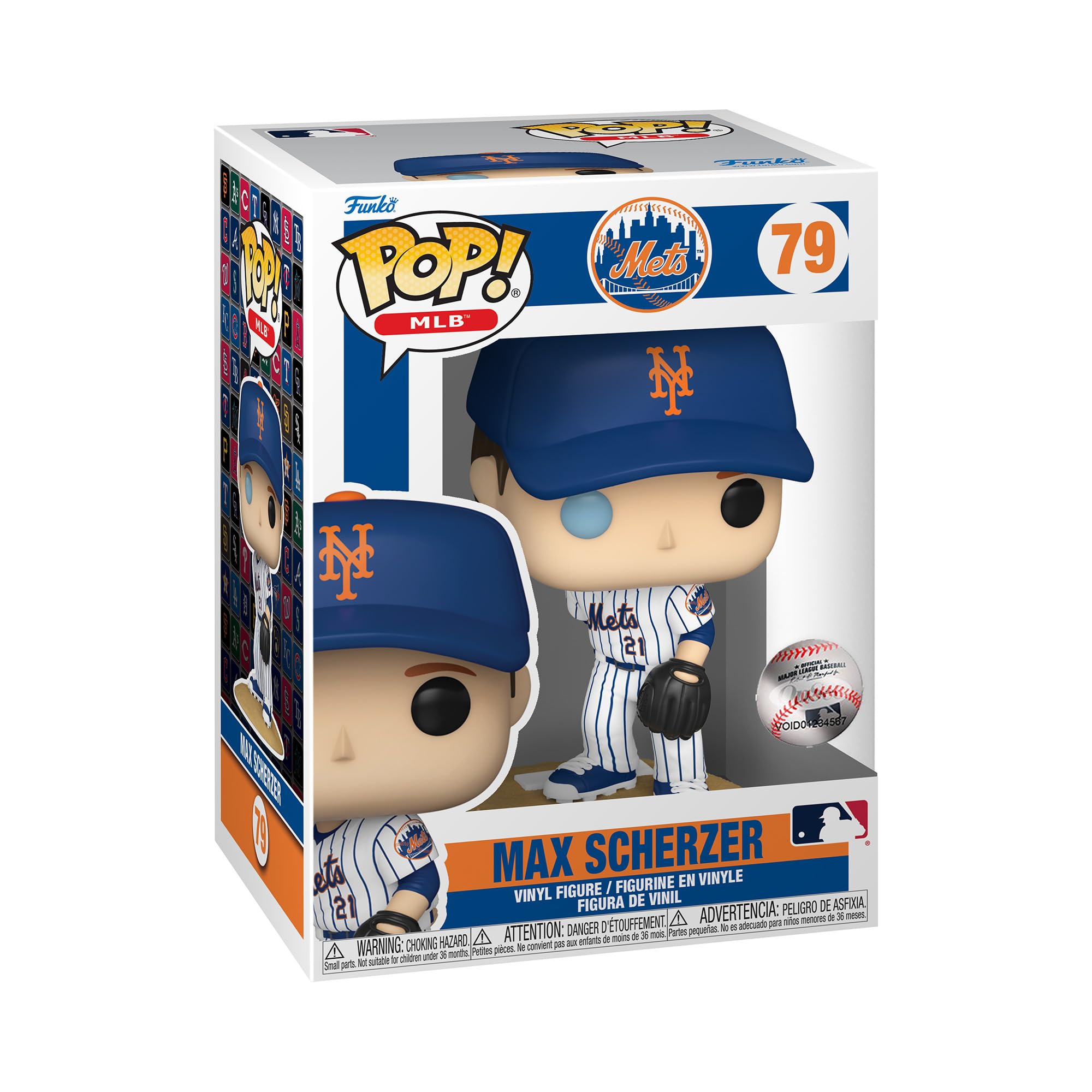 Funko POP! MLB: Dodgers - Max Scherzer - (Home Jersey) - Collectable Vinyl Figure - Gift Idea - Official Merchandise - Toys for Kids & Adults - Sports Fans - Model Figure for Collectors and Display