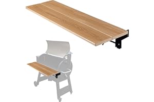 Iron Forge Tools 36.5x12 Composite Folding Grill Shelf Accessory - Pellet Smoker Barbeque Charcoal Grill Accessories, Compatible with Traeger Pro 34, Pro 780, Ironwood 885 Series Texas Elite, Eastwood