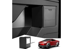 Foronetry Door Built-in Hidden Storage Box for Tesla Cybertruck 2024, Pop-Up Lid Door Side Organizer with Silicone Pad for Cybertruck Accessories (2 PCS)