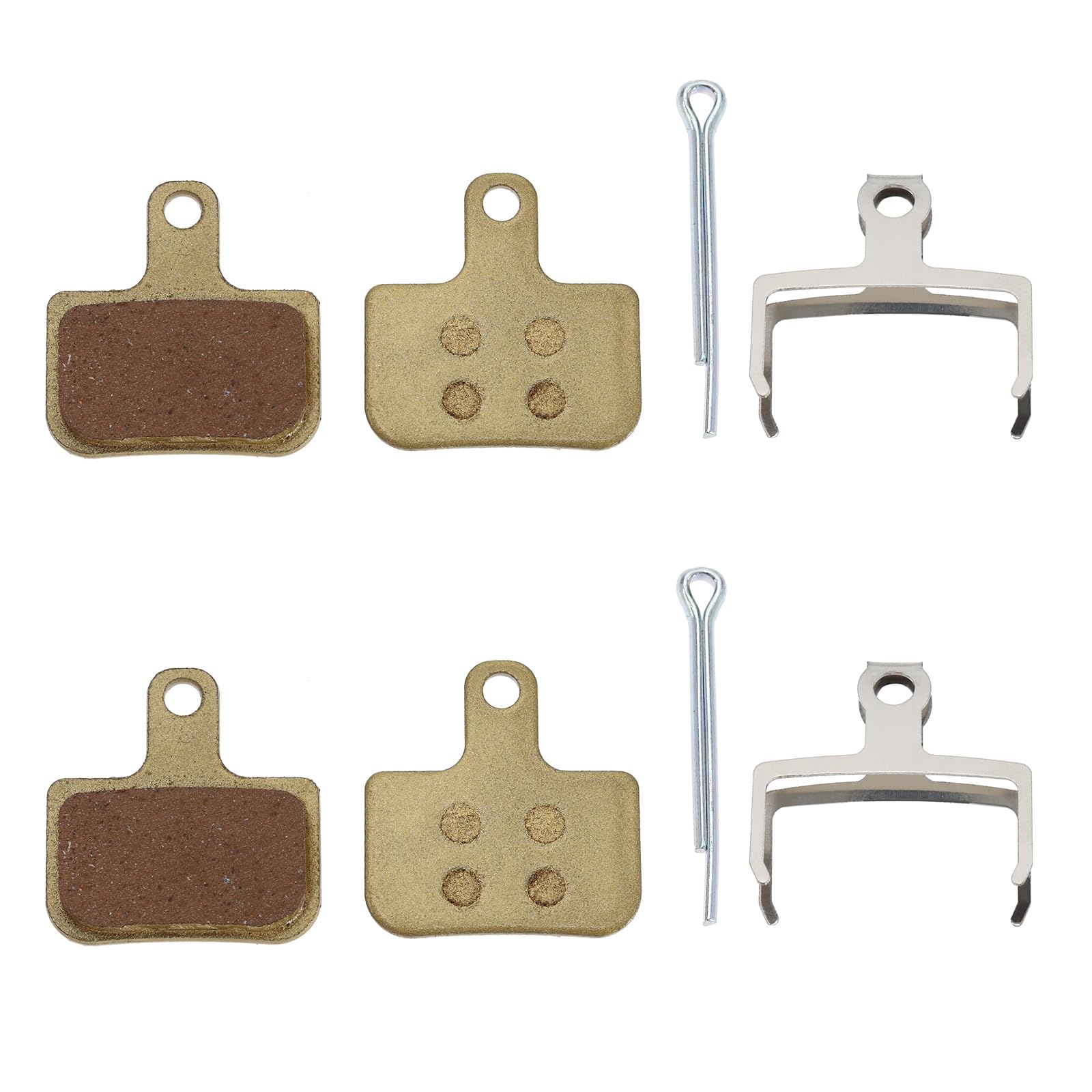 The Lord of the Tools 2 Pairs Bicycle Disc Brake Pads Replacement Compatible with Sram Level T/Level TL/TLM B1 Compatible with AVID Elixir Bike Brake Pads Metal