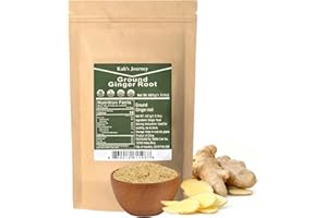 Kah's Journey Ground Ginger Powder 1.5 Pound Bulk Bag - Finely Ground for Easy Mixing, Raw Ginger Spice Flavor, Non-GMO, Gluten-Free, Resealable Kraft Bag