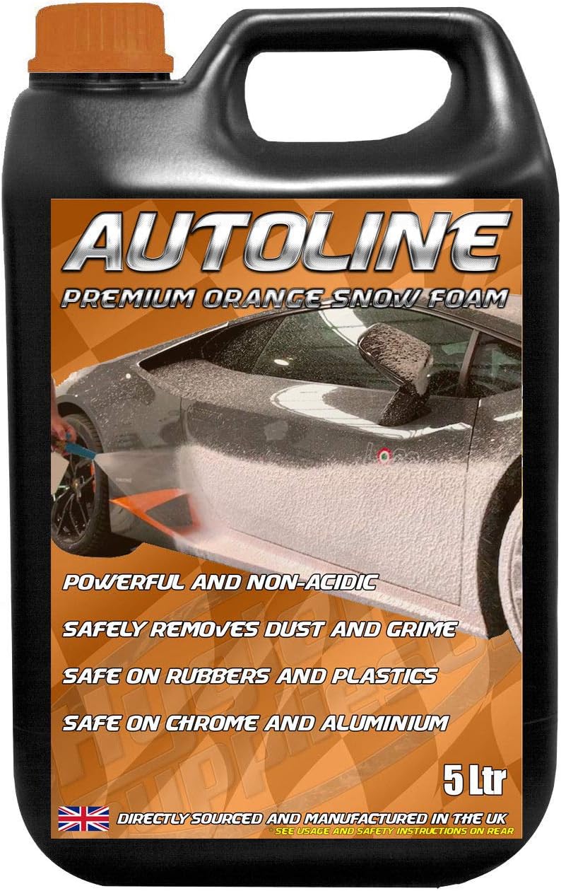 Autoline Professional Orange Snowfoam 5 litres Karcher Nilfisk Macallister Lance compatible