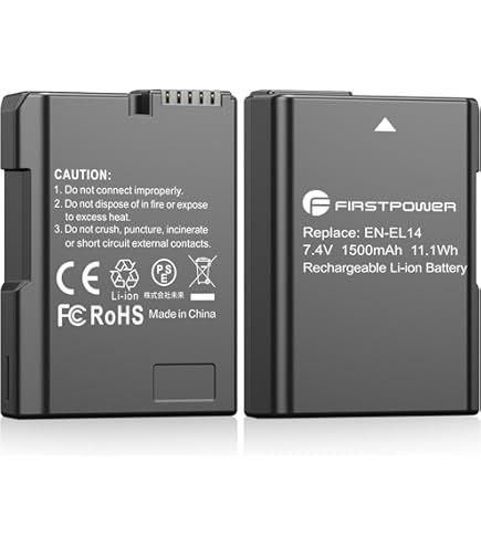 Amazon.com: Kastar 1-Pack EN-EL14a Battery Replacement for Nikon