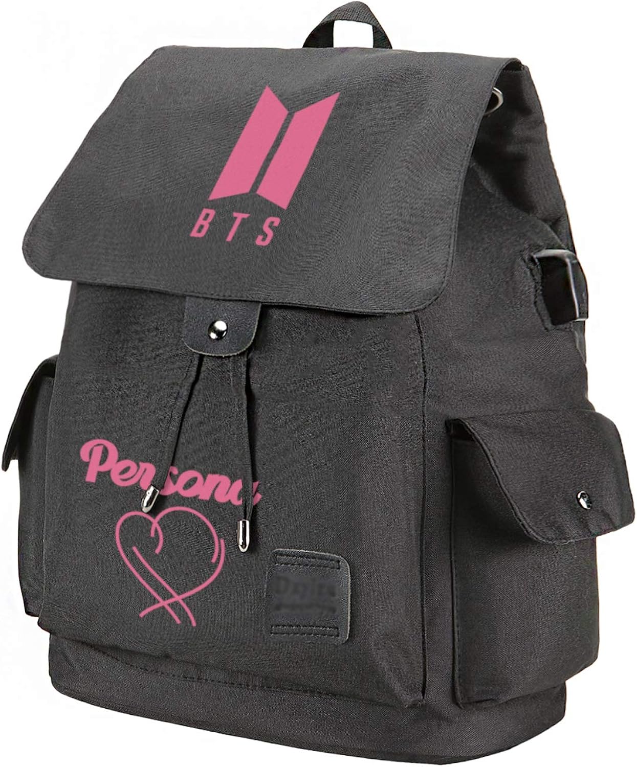 Fanstown kpop BTS Bangtan Backpack Canvas Bag Casual Bag big volume