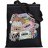 WZMPA Korean Group Fans Tote Bag Concert Fans Gift South Korea Singer Reusable Grocery Bag Concert Merchandise