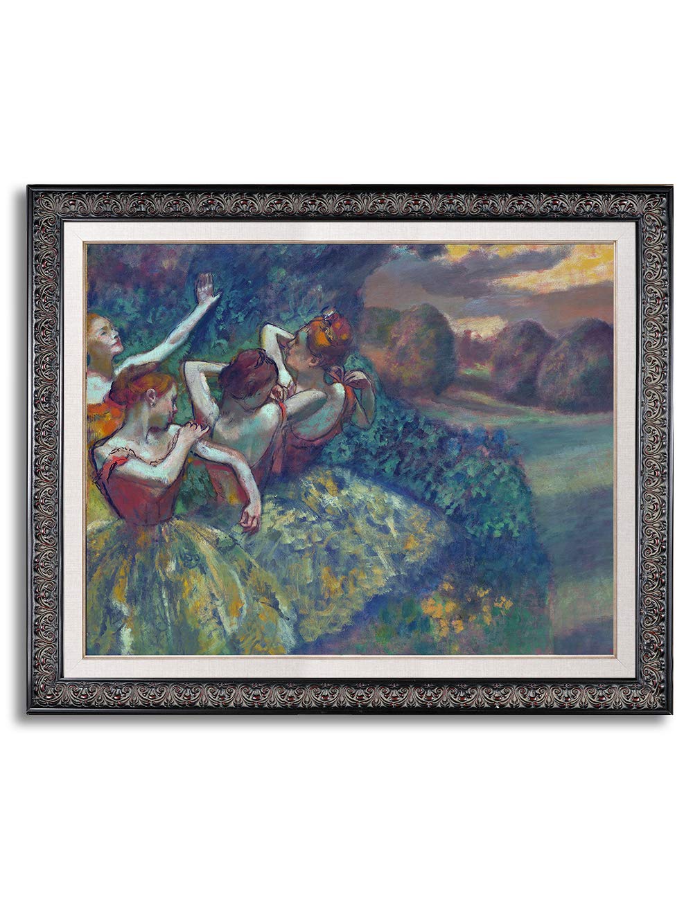 DECORARTS Four Dancers (1899) by Edgar Degas Canvas with Matching Solid Wood Frame. Total Size: 33x2
