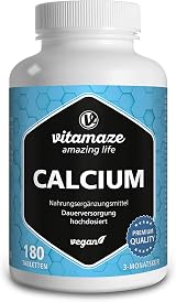 Vitamaze Calcium Tablets High Strength 400 mg Vegan 180 Tablets 3 Months view 4