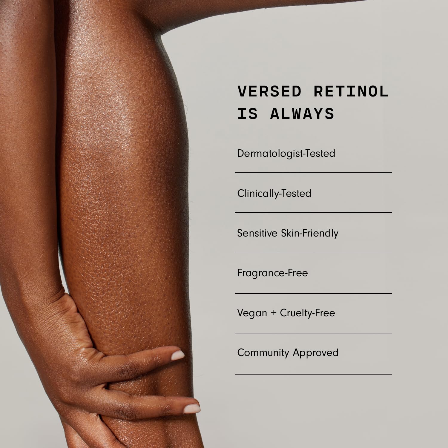 Versed Press Restart Retinol Body Lotion - Skin Firming Lotion with Cocoa Butter, Squalane & Vitamin E - Lightweight All-Over Body Moisturizer for Dark Spots and Aging Dry Skin (6 oz)
