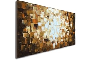 SEEKLAND ART Large Textured Abstract Wall Art Modern Oil Painting on Canvas Picture Artwork Decor for Wall