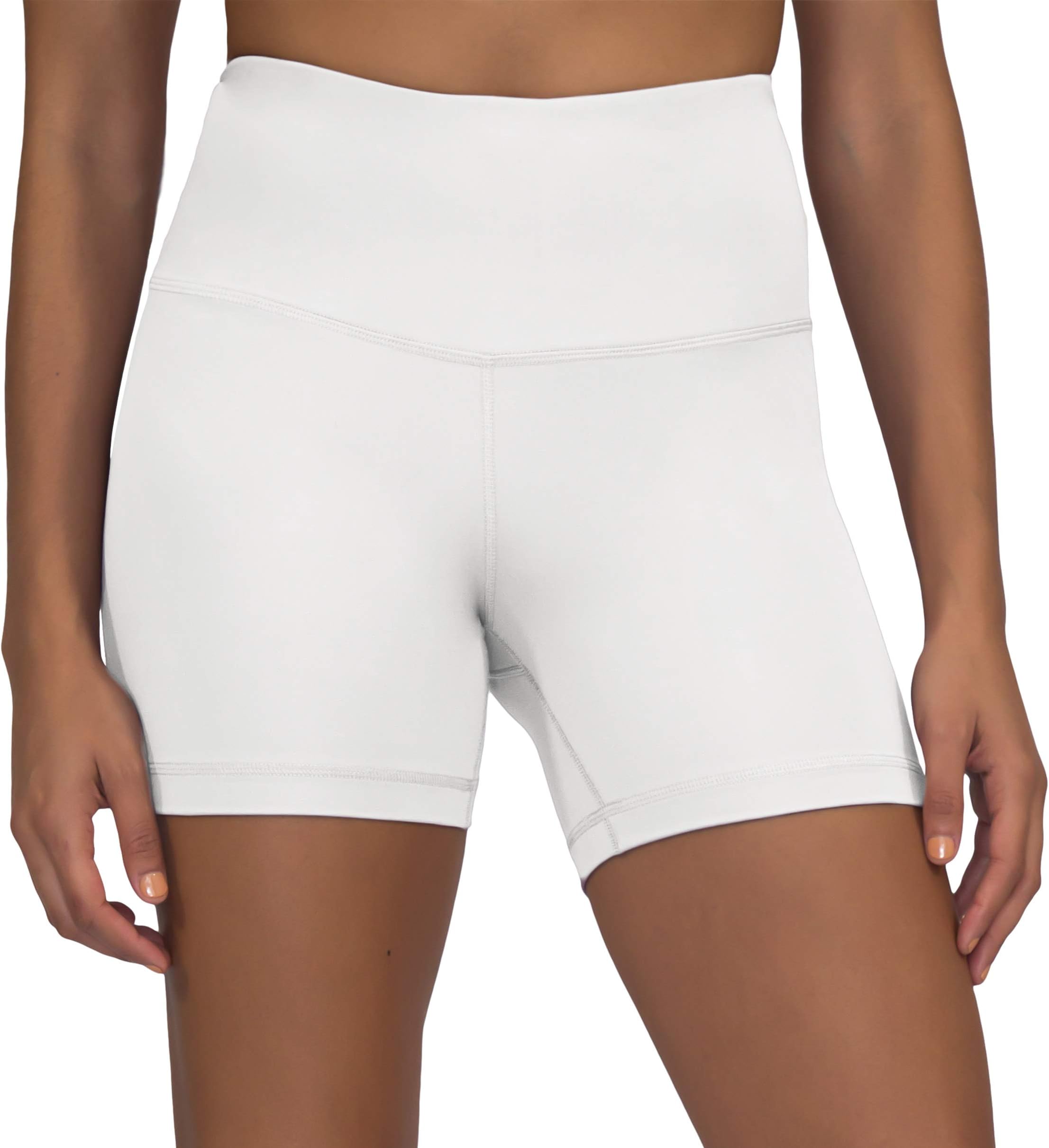 Ultra Soft Lightweight Hi Rise Shorts - High Waist Yoga Shorts