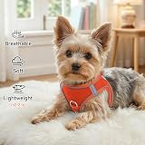 Joytale Step in Dog Harness Soft Mesh Reflective Breathable Easy Walk S Orange view 4