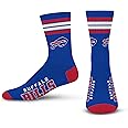 For Bare Feet Men's NFL 4-Stripe Deuce Performance Crew Socks