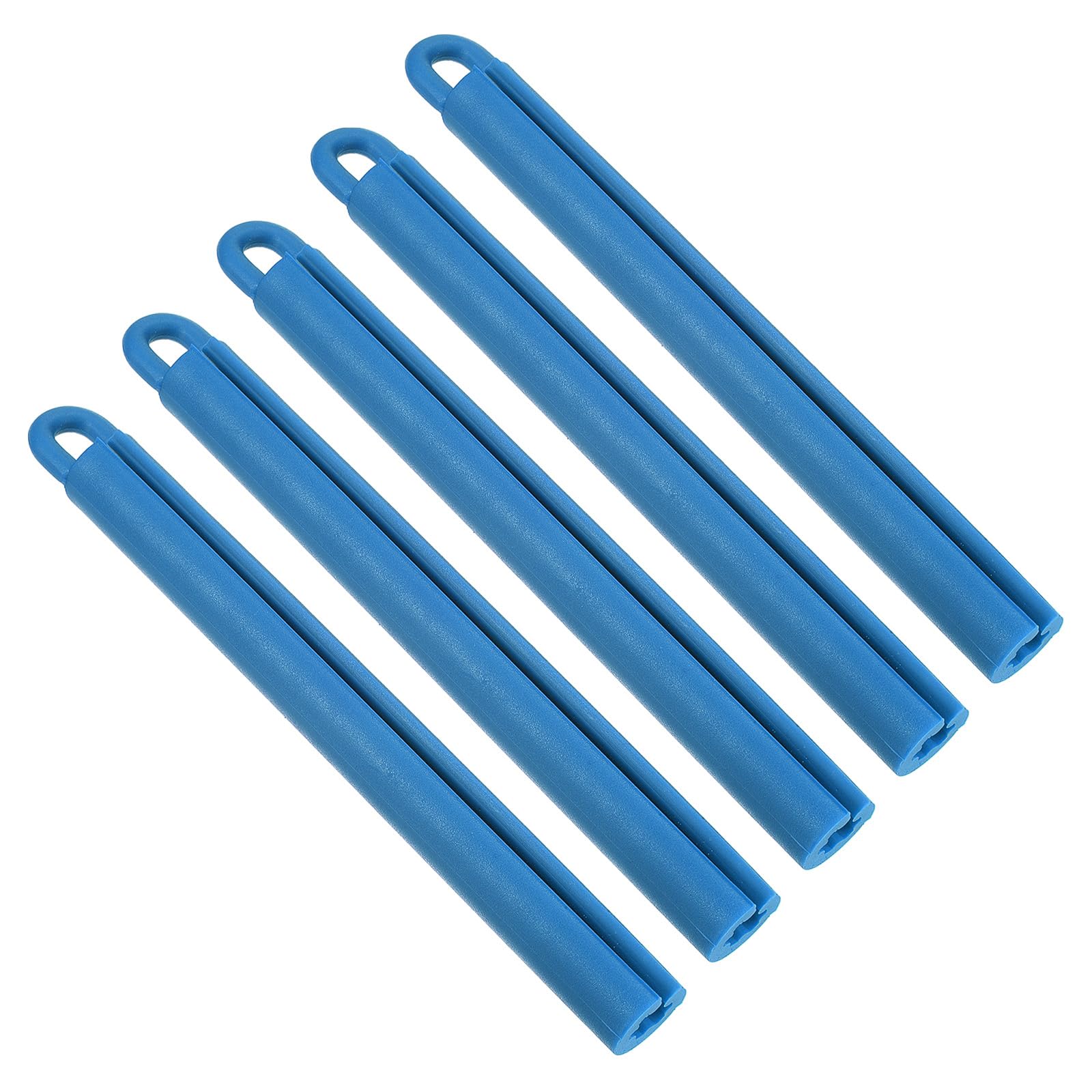PATIKIL 7.5" Pool Cue Hanger, 5Pcs Snooker Billiard Table Cue Stick Rod Sleeve Hanging Tool Accessory, Blue