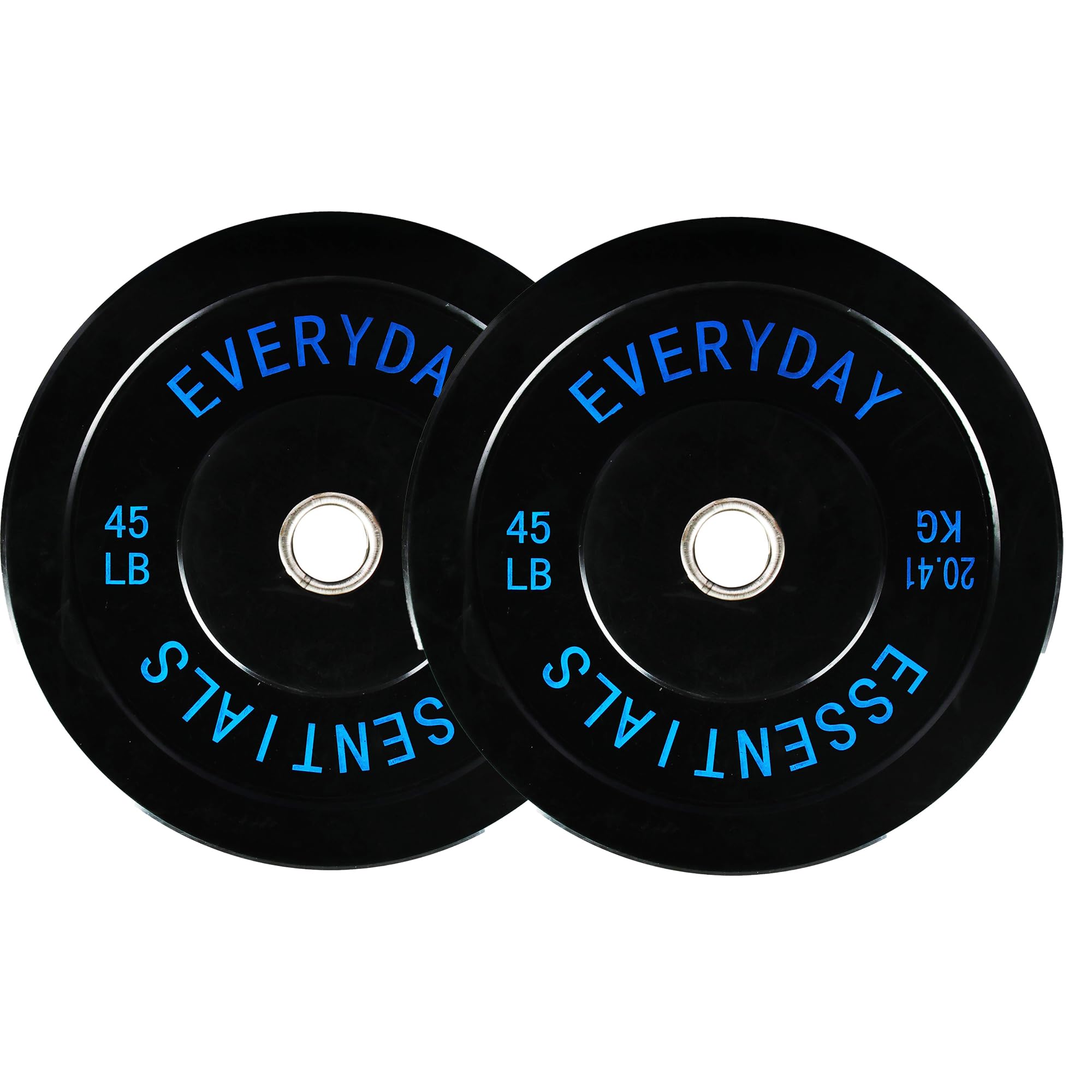 Photo 1 of 2-Inch Olympic Bumper Plates, 2X 45LB Weight Plates, Perfect for Weightlifting and Strength Training, Multiple Weights Available