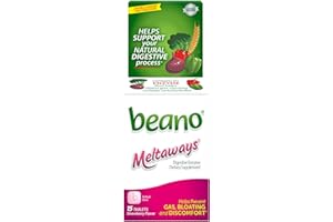 Beano Meltaways, Gas Prevention & Digestive Enzyme Supplement, Strawberry Flavor, 15 Count