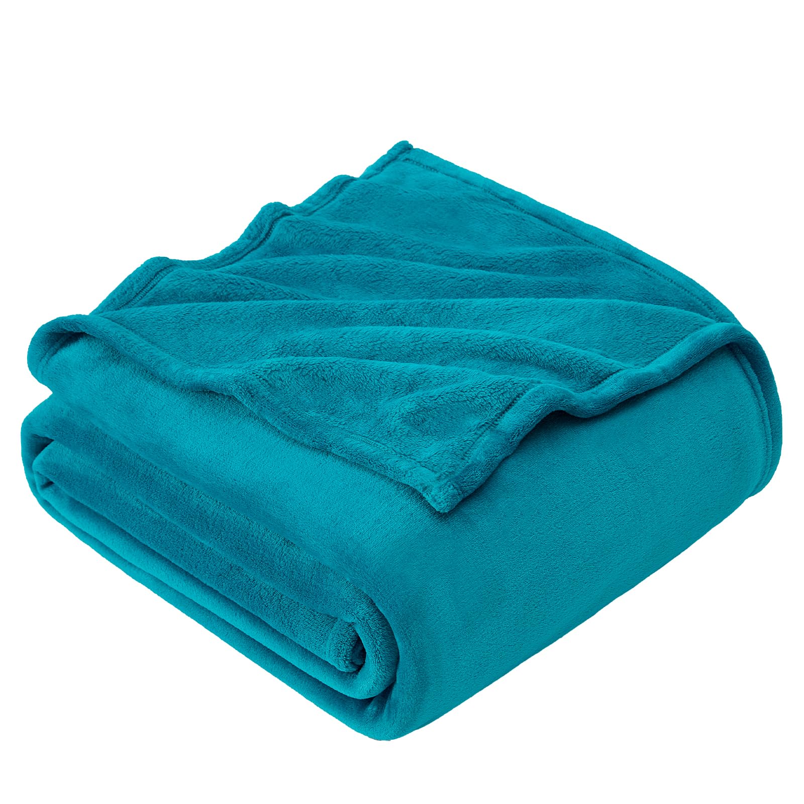 EHEYCIGA Fleece Blanket Extra Large Throws for Settees Teal Throw Fluffy Warm Soft Blanket for Bed Settees Armchairs, Fit All Season, King Size, 270x230cm — image 1