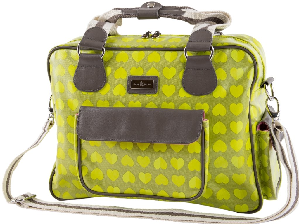 Beau & Elliot Confetti Baby Changing Bag (Lime)
