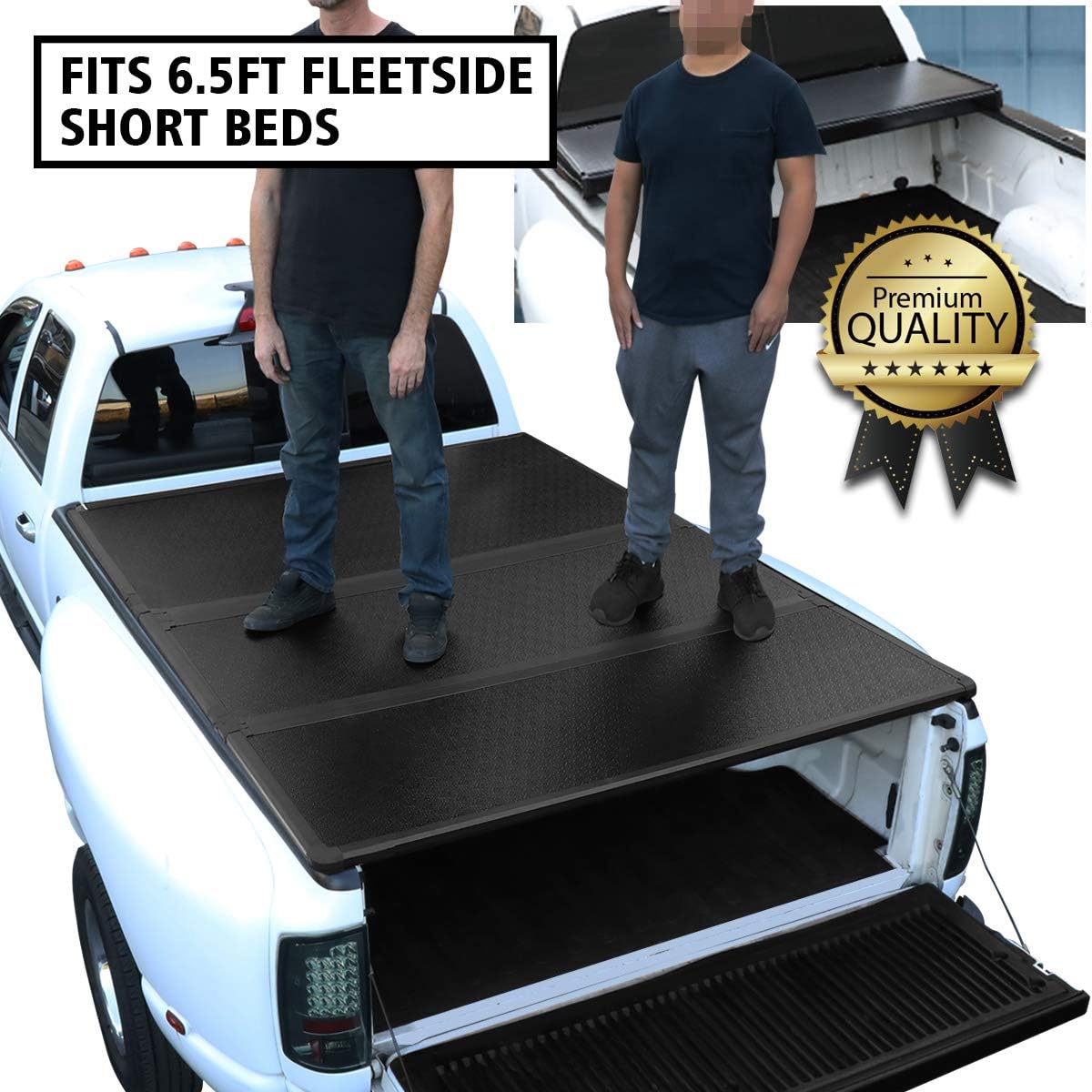 Dna Motoring Ttc Hard 051 Truck Bed Top Hard Solid Tri Fold Tonneau Cover Body Replacement Parts
