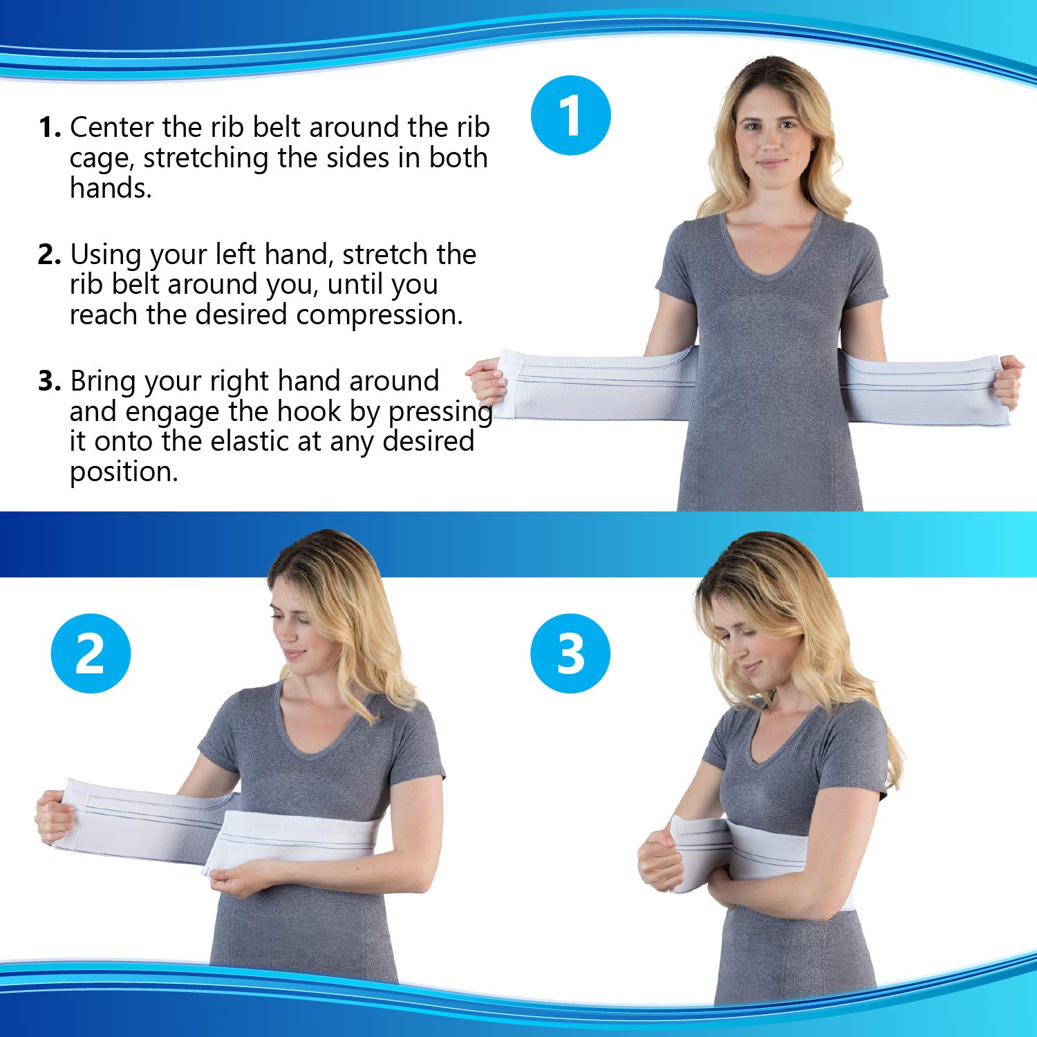 Mua NYOrtho Rib Brace for Women - Chest Compression Wrap for Ribs ...