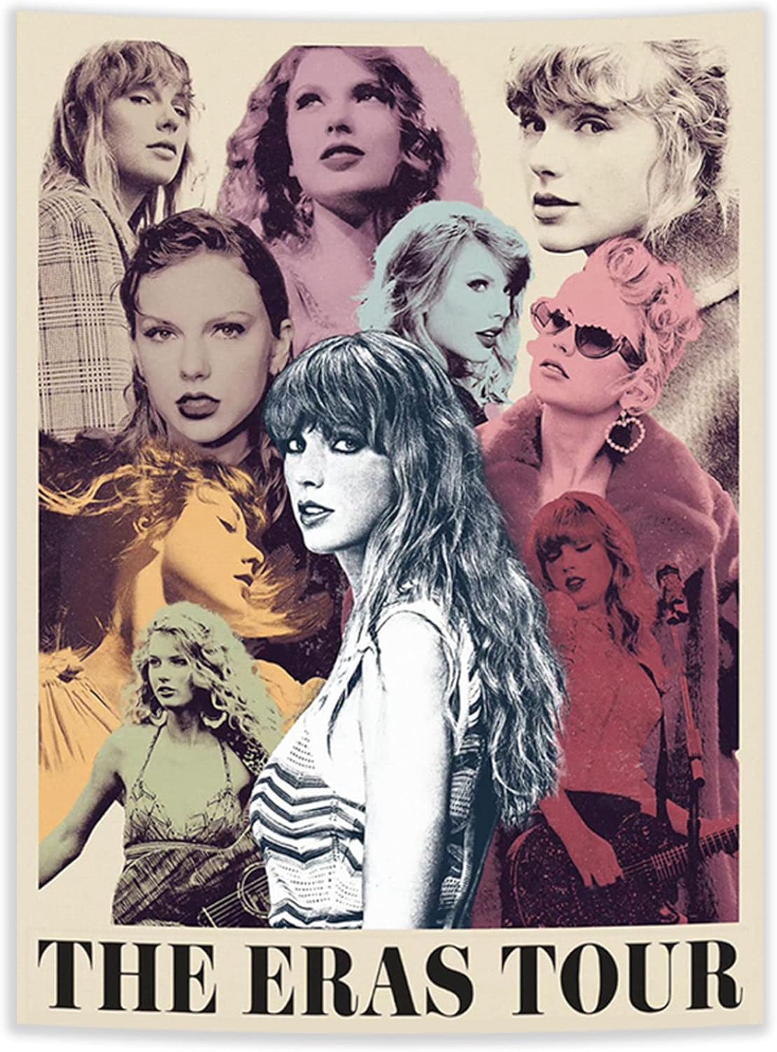 Wall Décor - Atrippy Taylor Tapestry Flag Swift Room Decor Famous Musician Taylor Tapestry Art Posters Wall Hanging for Teen Girl Bedroom Aesthetics Men Dorm Room (40''x60'')