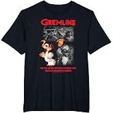 Gremlins Photo Collage with Three Rules Funny 80's Movie T-Shirt
