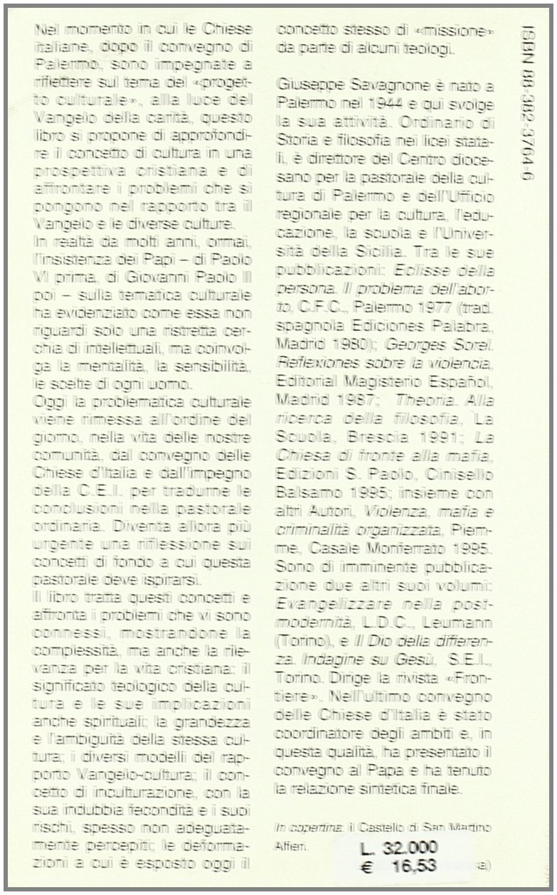 Parole Umane E Verbo Di Dio Vangelo Cultura E Culture Quaderni Di San Martino Italian Edition Savagnone Giuseppe Amazon Com Books