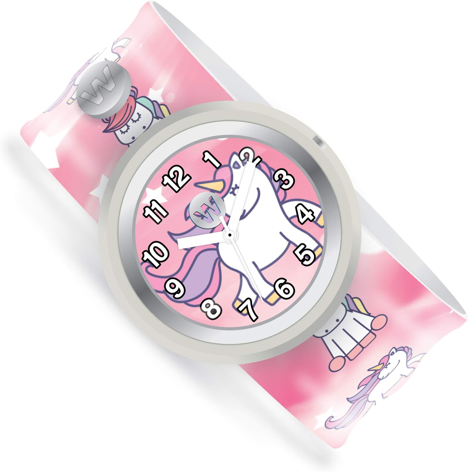 Watchitude Slap Watch - One Size, Boys and Girls, Plunge Proof, Removable Analog Face, Colorful and Inspiring, Interchangeable Silicone Bands, Fun and Inspiring Bracelet Watches