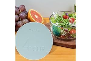 1 Pcs 4 Cup Pastel Blue Silicone Bowl Lid fit Pyrex and Anchor Hocking Glass Bowls 7201-PC 4Cup, 6.02in diameter Lid(Pastel B